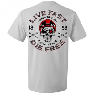 Dragstrip Clothing Street Live Fast White T`shirt